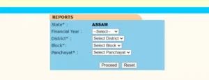 Fill up information for checking Job Cards Details