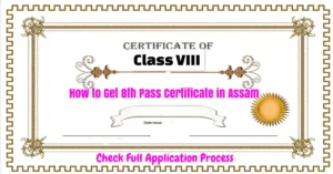 How to Get 8th Pass Certificate in Assam - Check Full Application Process