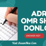 ADRE OMR Sheet Download 2024 Check Official Answer Key & OMR Sheet